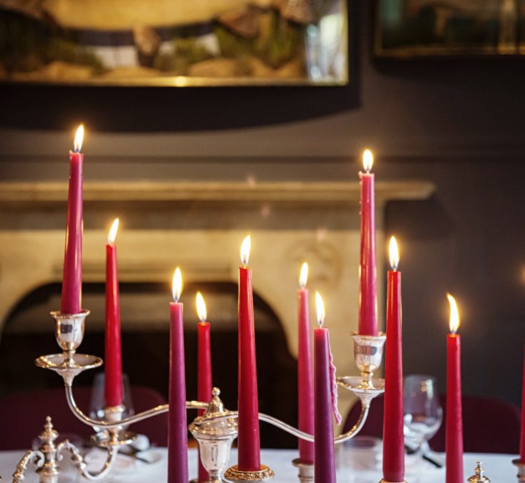 0037 - 2014 - Parsonage Grill - Oxford - Low Res - Pike Room Private Dining Candles - Web Feature